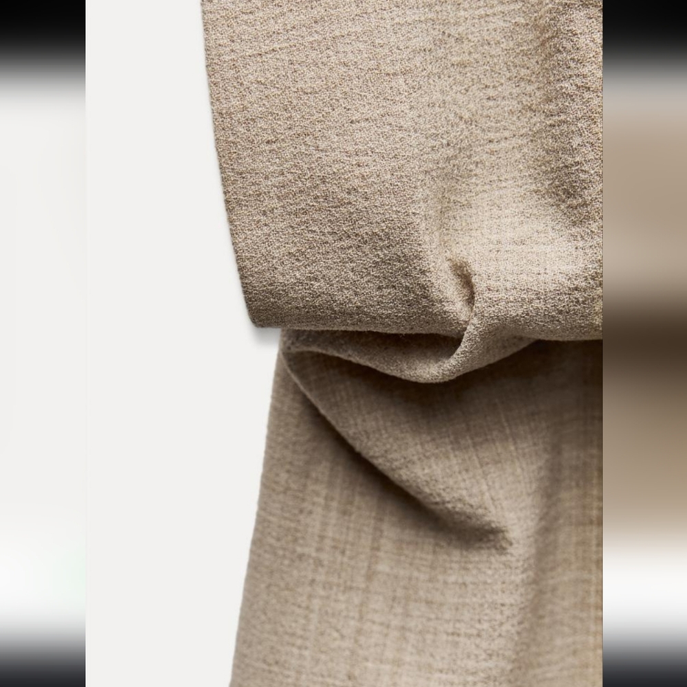 Zara PLEATED MIDI DRESS - Picture 6 of 7